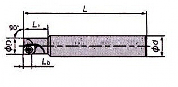 End Mill D8 / d10 (without inserts)